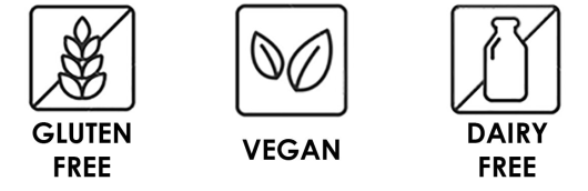 Nut Free, Gluten Free, Vegan, Dairy Free