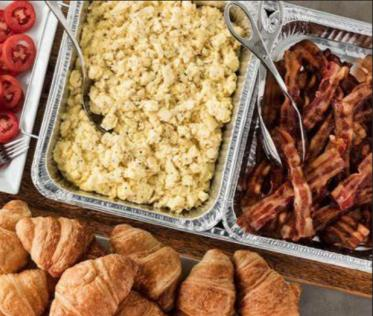 Breakfast catering trays