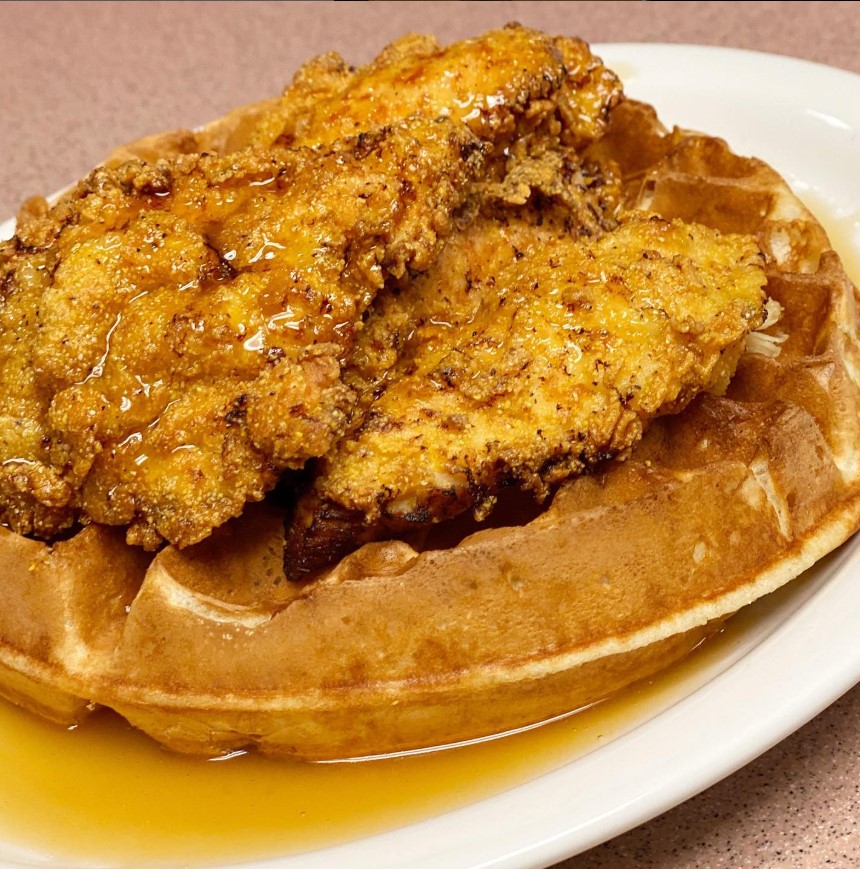 Chicken and waffles