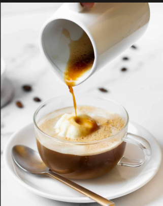 Affogato — espresso over ice cream
